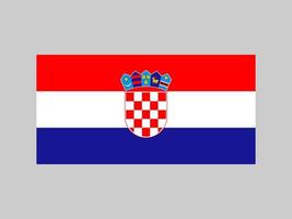 Croatia flag, official colors and proportion. Vector illustration.