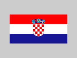 bandera de croacia, colores oficiales y proporción. ilustración vectorial vector