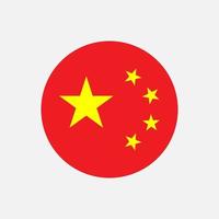 Country China. China flag. Vector illustration.