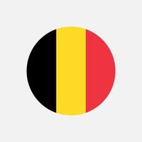 Country Belgium. Belgium flag. Vector illustration.