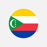 Country Comoros. Comoros flag. Vector illustration.