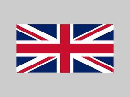 United Kingdom flag, official colors and proportion. Vector illustration.