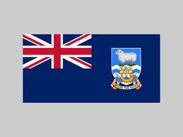 Falkland Islands flag, official colors and proportion. Vector illustration.