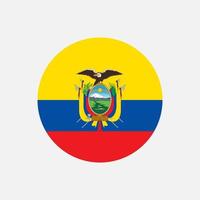 país ecuador. bandera ecuatoriana ilustración vectorial vector