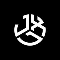 JXL creative initials letter logo concept. JXL letter design.JXL letter logo design on black background. JXL creative initials letter logo concept. JXL letter design. vector