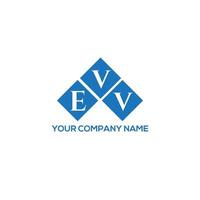 EVV letter logo design on white background. EVV creative initials letter logo concept. EVV letter design. vector