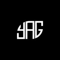 YAG letter logo design on white background. YAG creative initials letter logo concept. YAG letter design. vector