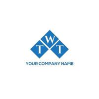 TWT letter logo design on white background. TWT creative initials letter logo concept. TWT letter design. vector