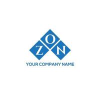 ZON letter logo design on white background. ZON creative initials letter logo concept. ZON letter design. vector