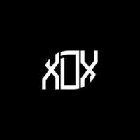 . xdx letter design.xdx letter logo design sobre fondo negro. xdx concepto de logotipo de letra de iniciales creativas. xdx letter design.xdx letter logo design sobre fondo negro. X vector
