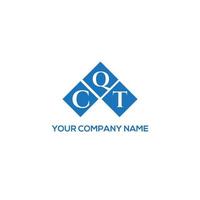 CQT letter logo design on white background. CQT creative initials letter logo concept. CQT letter design. vector