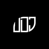 UCJ letter logo design on black background. UCJ creative initials letter logo concept. UCJ letter design. vector