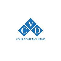 CVD letter logo design on white background. CVD creative initials letter logo concept. CVD letter design. vector
