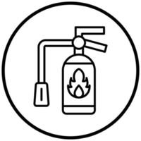 Fire Extinguisher Icon Style vector