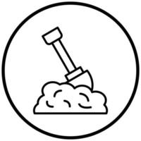 Digging Icon Style vector