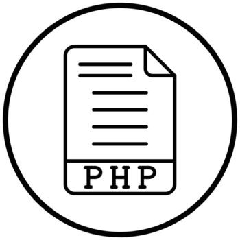 estilo de icono php vector