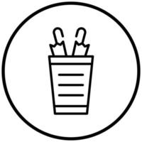 Umbrella Stand Icon Style vector