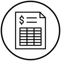 Spreadsheet Icon Style vector