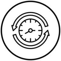 Time Management Icon Style vector