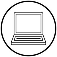 estilo de icono de computadora portátil