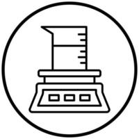 Scale Chemical Icon Style vector