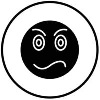 Angry Icon Style vector