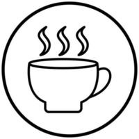 Hot Tea Icon Style vector