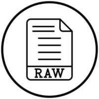RAW Icon Style vector
