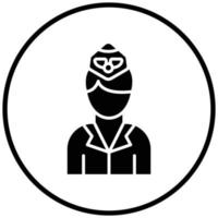 Air Hostess Icon Style vector