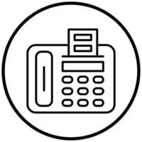 Fax Machine Icon Style vector