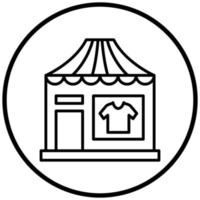 Clothing Store Icon Style vector