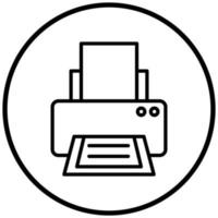 Printer Icon Style vector