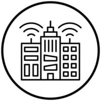 Smart City Icon Style vector