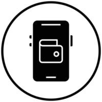 Mobile Wallet Icon Style vector