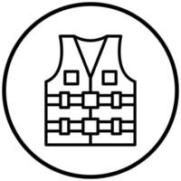 Life Vest Icon Style vector