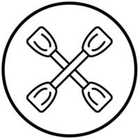 Paddles Icon Style vector