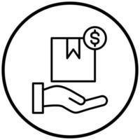 Cash on Delivery Icon Style vector
