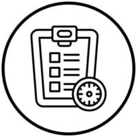 Tasks Schedule Icon Style vector