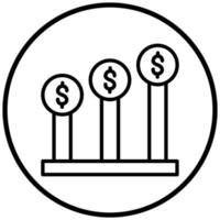 Profits Icon Style vector