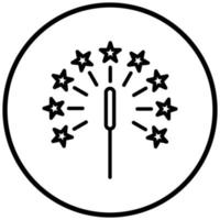 Sparkler Icon Style vector