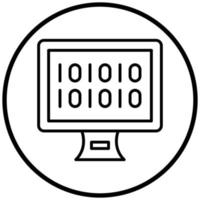 Binary Icon Style vector