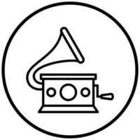 Gramophone Icon Style vector