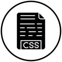 CSS File Icon Style vector