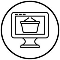 Ecommerce Webpage Icon Style vector