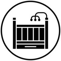 Crib Icon Style vector