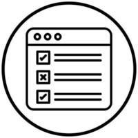 Task List Icon Style vector