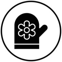 Oven Mittens Icon Style vector