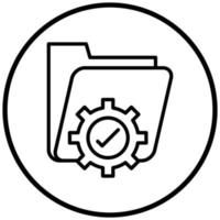 Data Management Icon Style vector