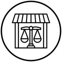 Property Law Icon Style vector