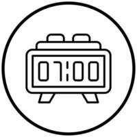 Digital Clock Icon Style vector